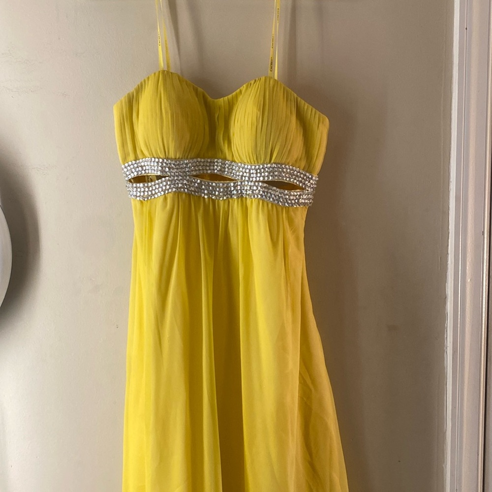 Yellow, Cachet, Size: 0 Dress